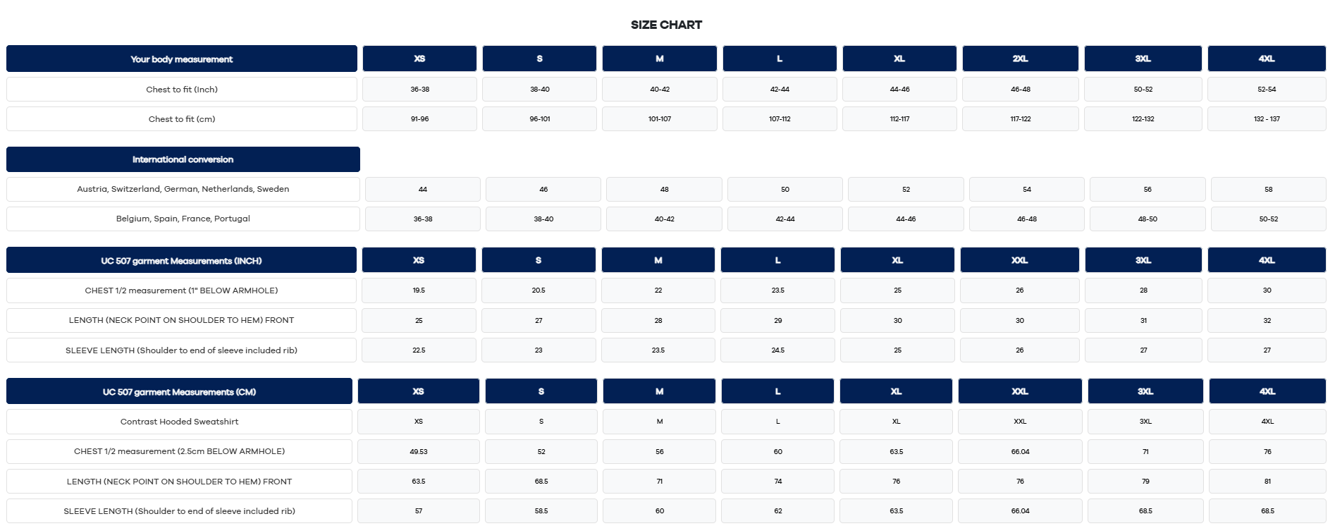 Contrast Hooded Sweatshirt