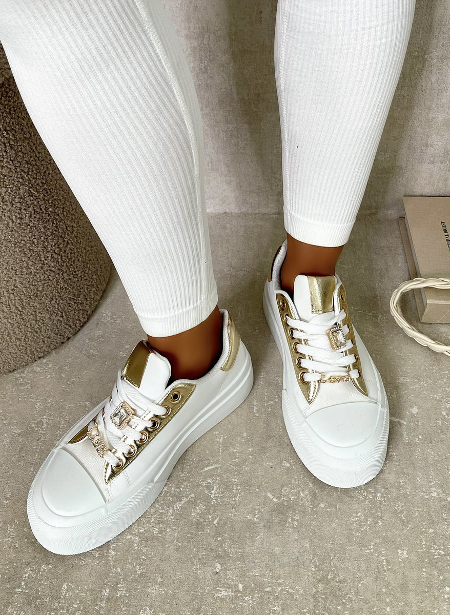 Lace Up Love Platform Trainers