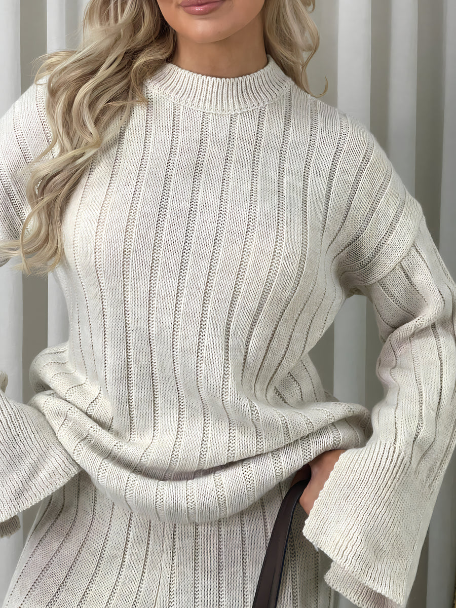 Knitted Long Sleeve Top and Trouser Co-ord Set