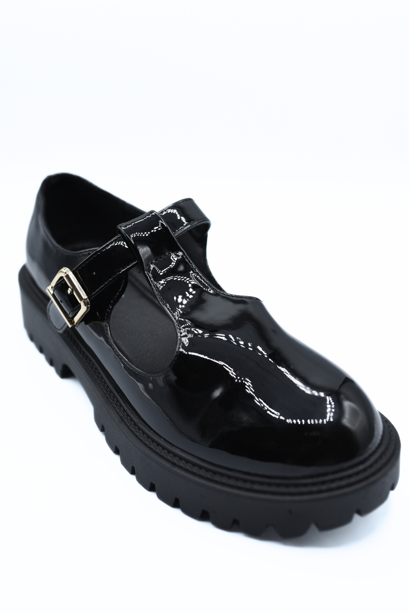 T-Strap Buckle Chunky Sole Shoes