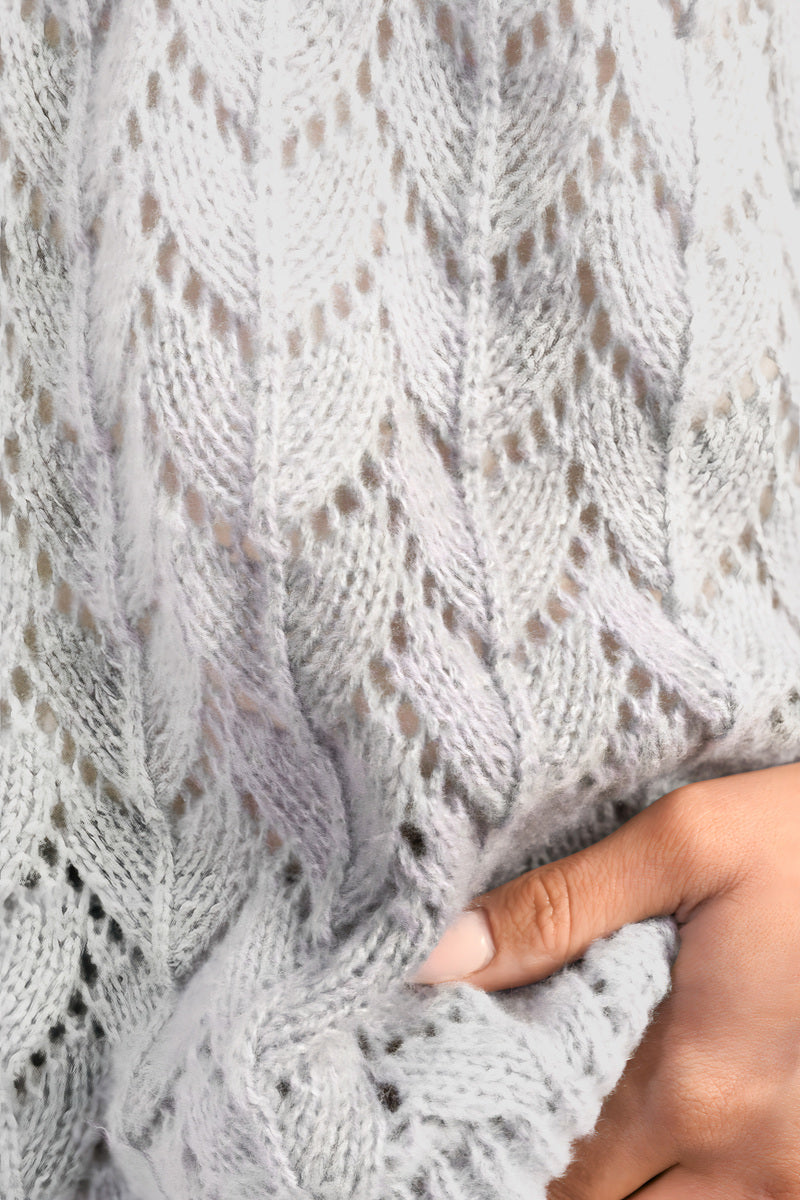 Half Sleeve Chunky Cable Knit Jumper