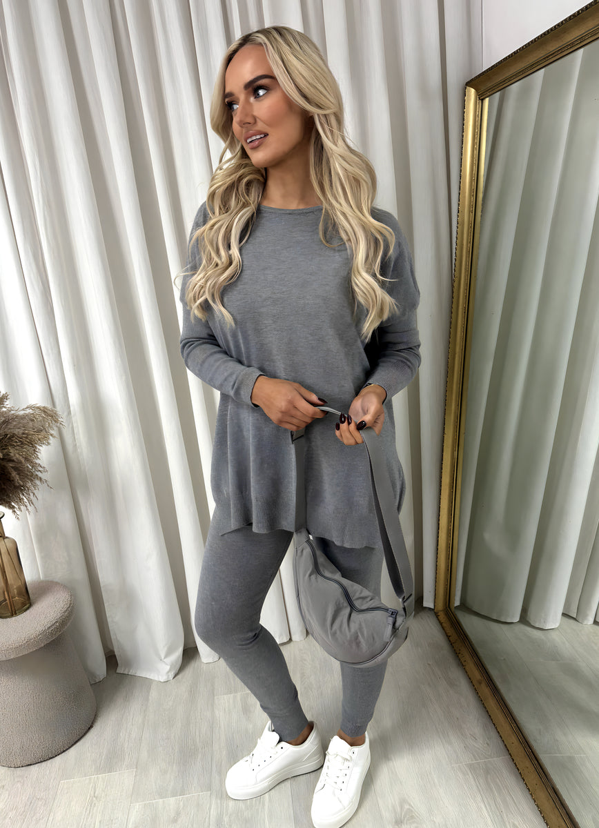 Oversized Long Sleeve Top and Leggings Co-ord Set