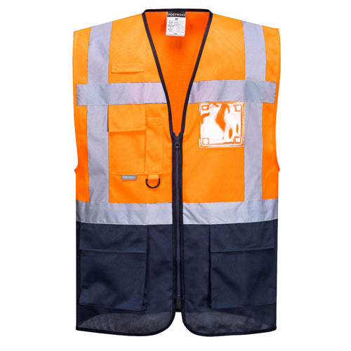Portwest C476 Warsaw Executive Hi Vis Zip Vest