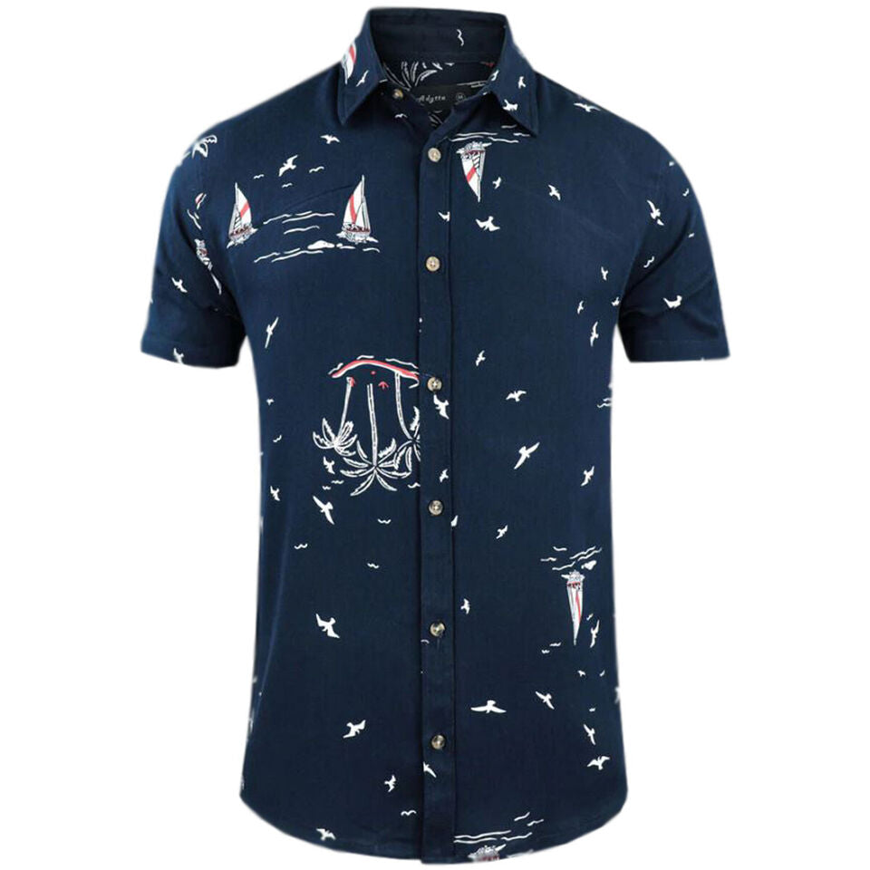 Men's Hawaiian Printed Viscose Shirts