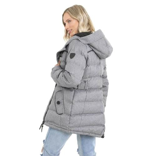 Ladies Brave Soul Step Padded Parka Jacket by Ek Wholesale