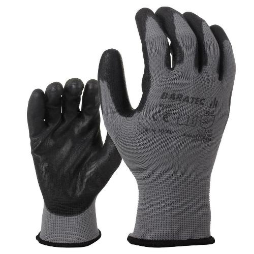 12 x Baratec Protective Nitrile Coated Grip Glove with Elactic Wrist by Ek Wholesale