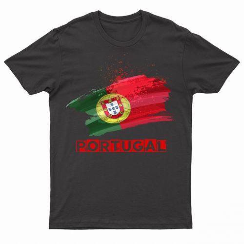 Adults Portugal T-Shirt by Ek Wholesale