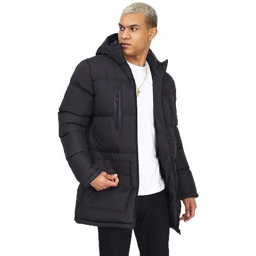 Mens Brave Soul Oakwood Padded Parka Jacket by Ek Wholesale