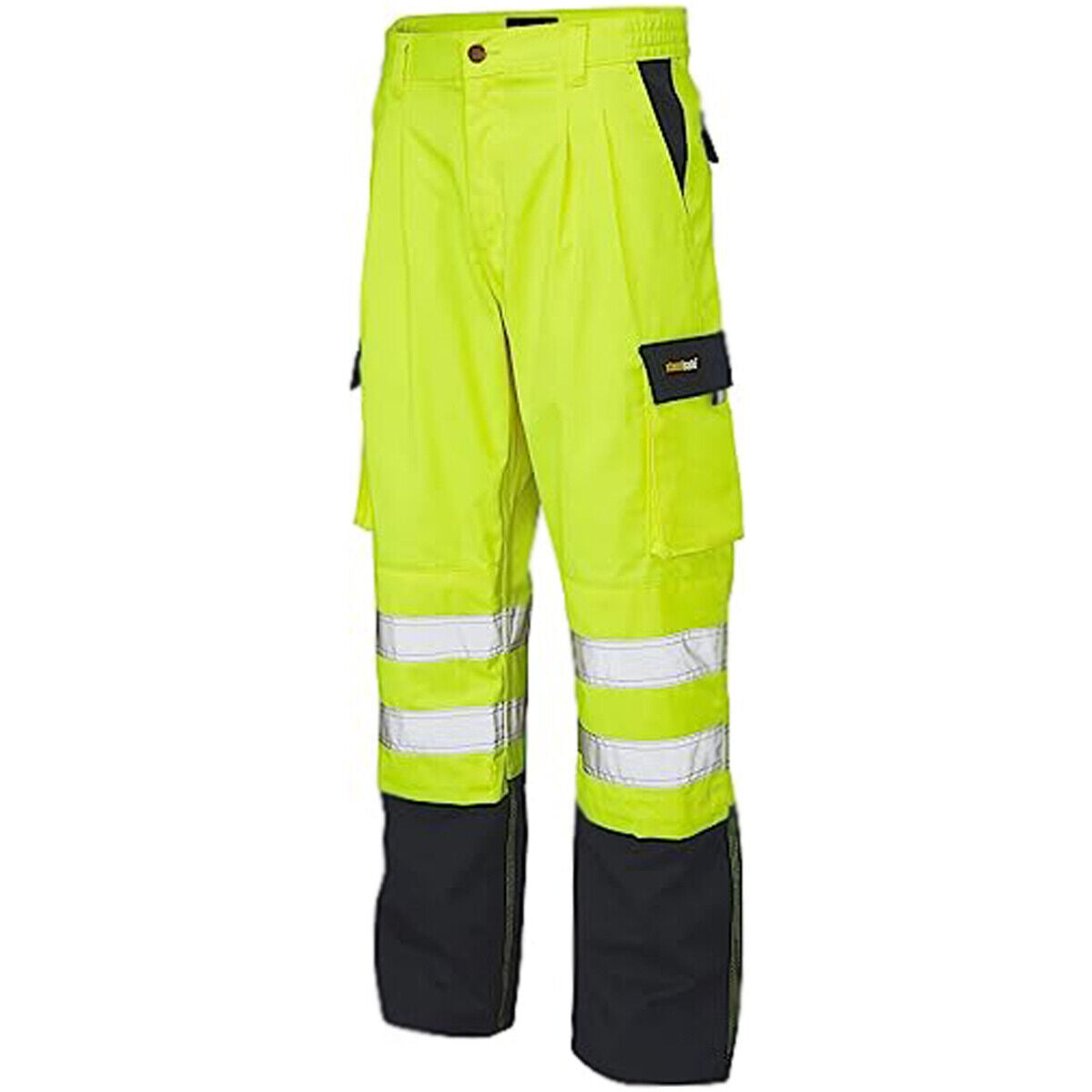 Mens Hi Vis Polycotton Safety Work Trousers - HV039 by Ek Wholesale