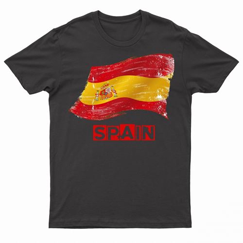 Adults Spain T-Shirt by Ek Wholesale
