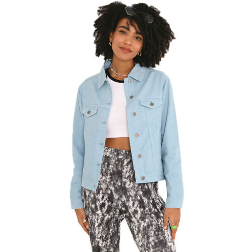 Ladies Brave Soul Blooms Denim Jacket by Ek Wholesale
