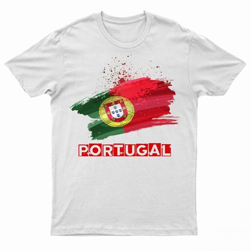 Adults Portugal T-Shirt by Ek Wholesale