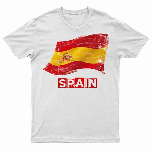 Adults Spain T-Shirt by Ek Wholesale