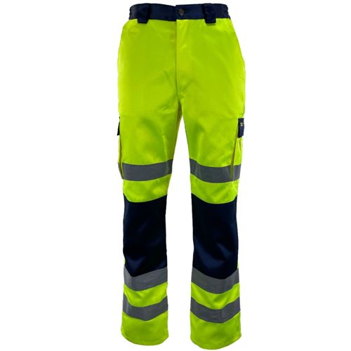 Hi Vis Polycotton Cargo Trousers - HV516 by Ek Wholesale