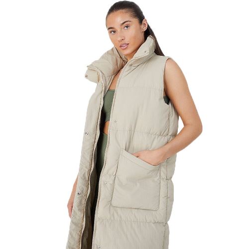 Ladies Brave Soul TONEY Padded Long Gilet