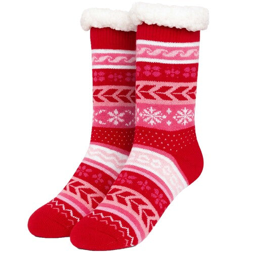 Adults Thermal Fleece Slipper Socks - AT279 by Ek Wholesale