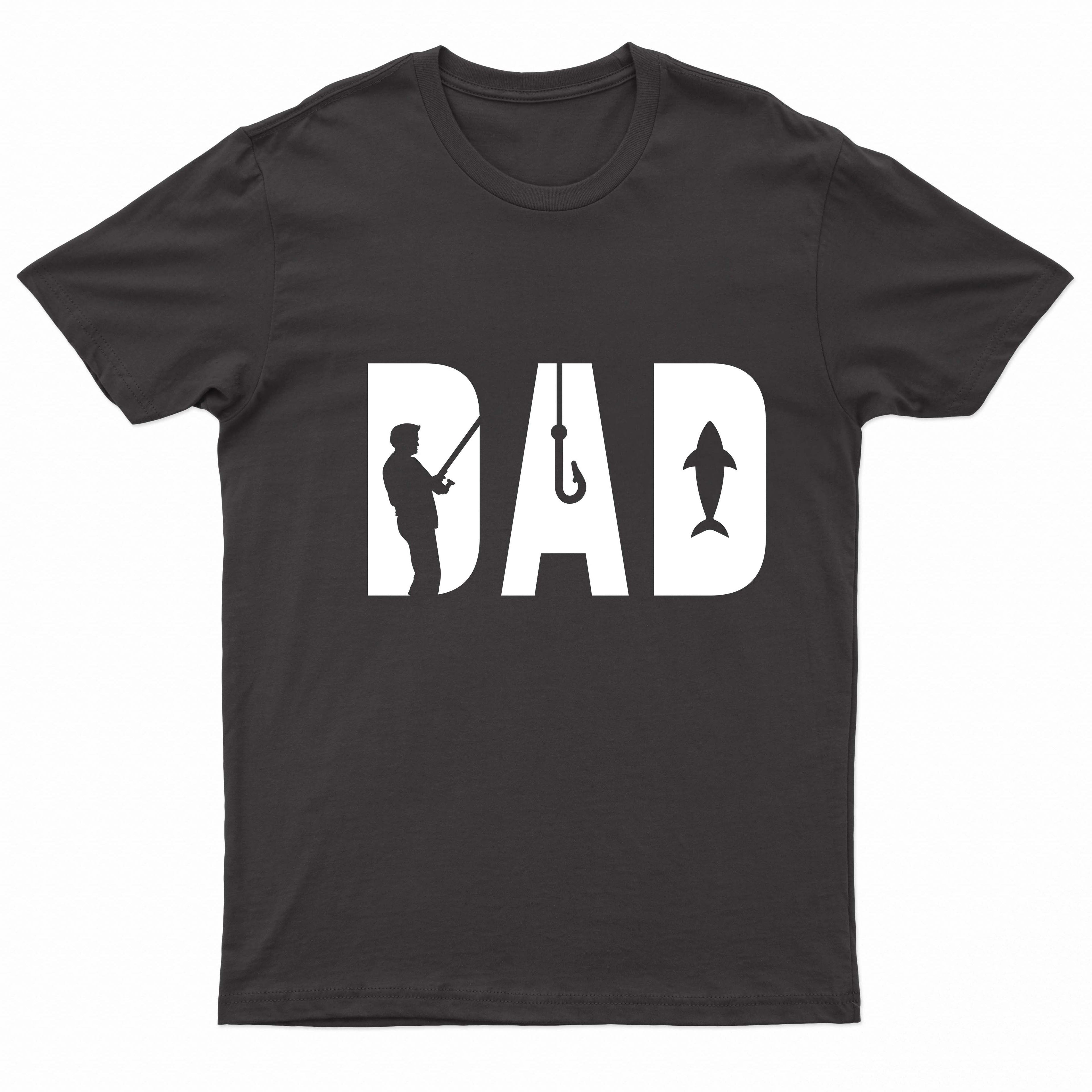 Adults Unisex DAD Angling Printed T-Shirt by Ek Wholesale