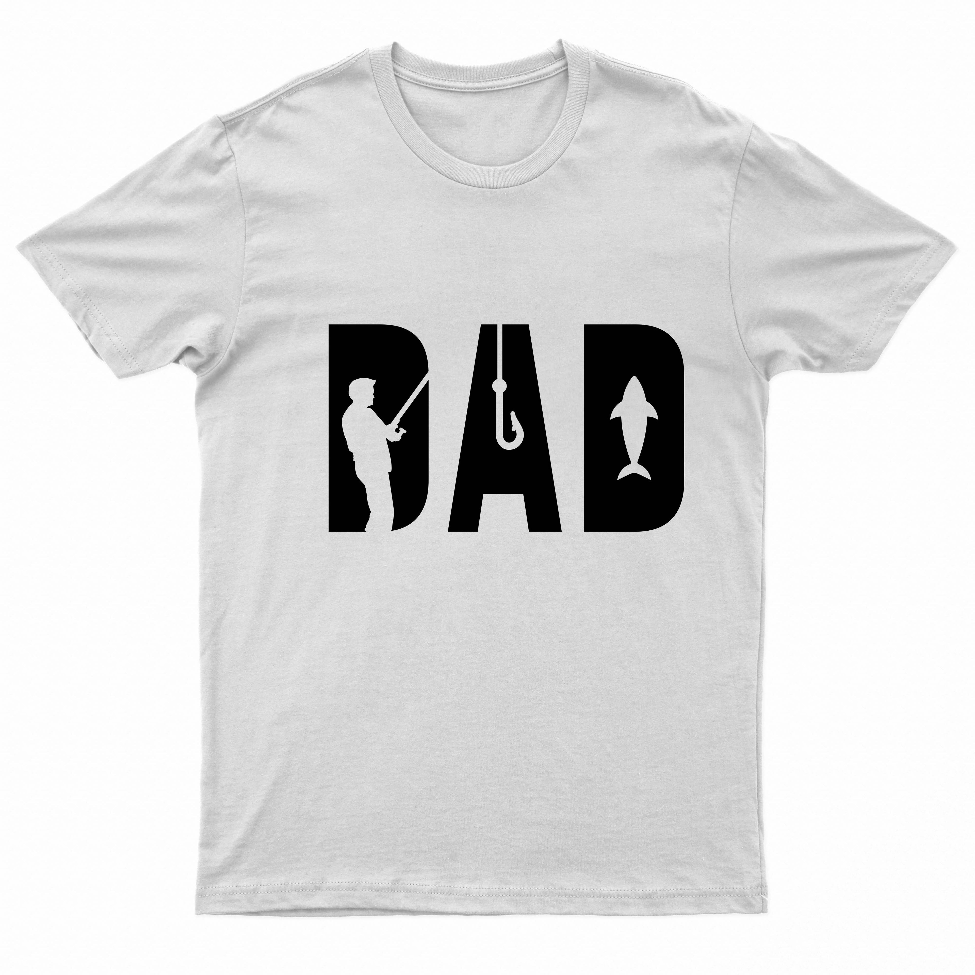Adults Unisex DAD Angling Printed T-Shirt by Ek Wholesale