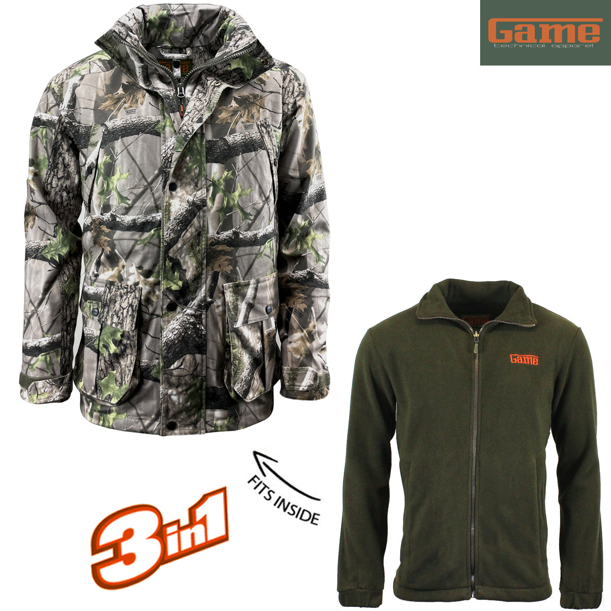 Game EN306 Stealth 3 in 1 Jacket & Fleece