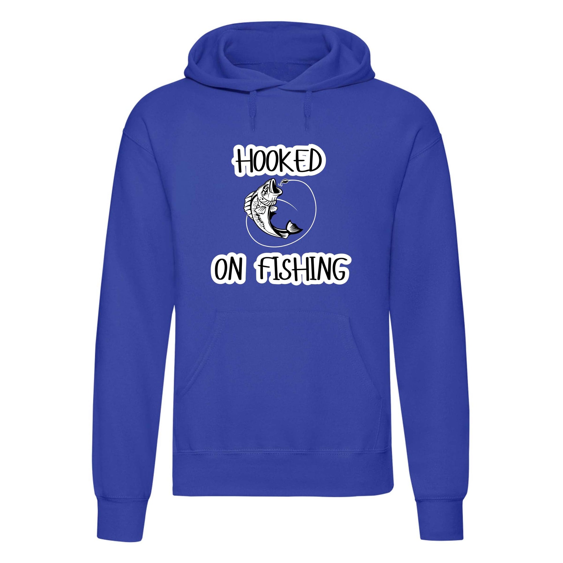 Hooked on Fishing Printed Hoodie