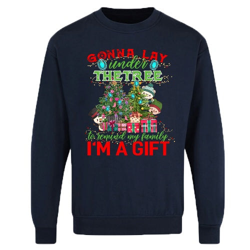 Adults Xmas Sweatshirt - I'M A GIFT by Ek Wholesale