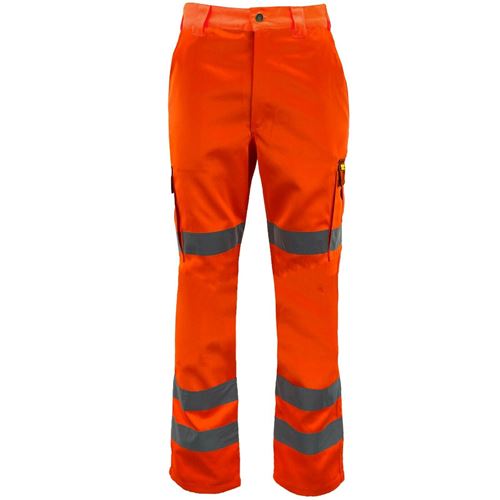 Hi Vis Polycotton Cargo Trousers - HV516 by Ek Wholesale