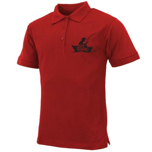 Mens "Gone Fishing" Polo Shirt by Ek Wholesale