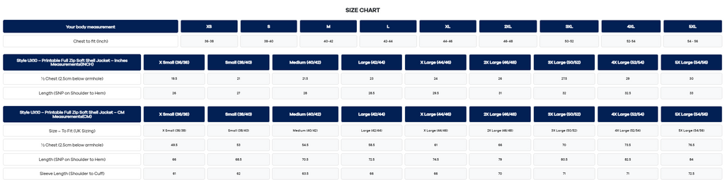 The UX Printable Soft Shell Jacket