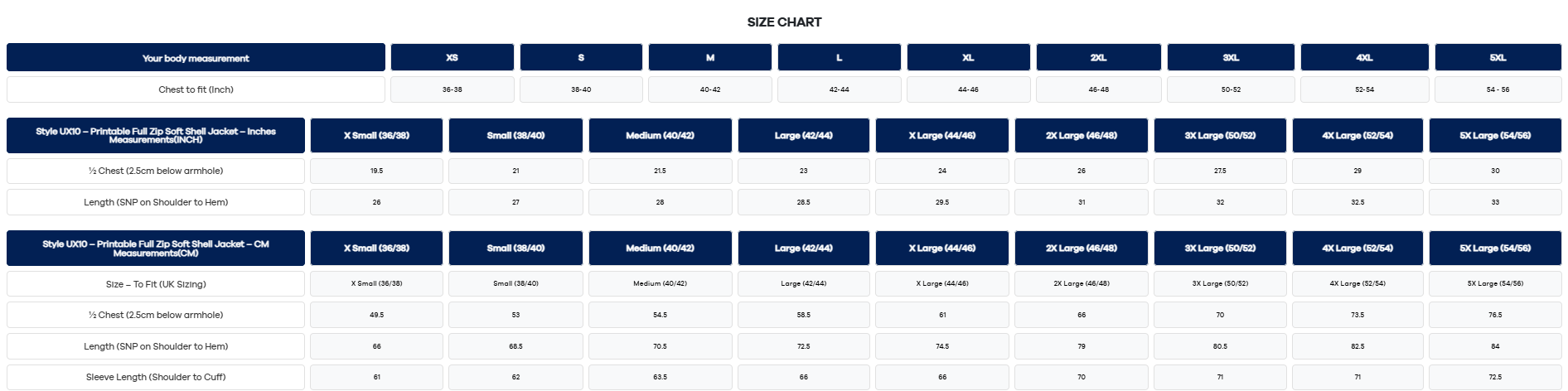 The UX Printable Soft Shell Jacket