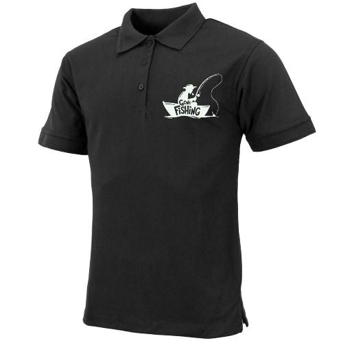 Mens "Gone Fishing" Polo Shirt by Ek Wholesale