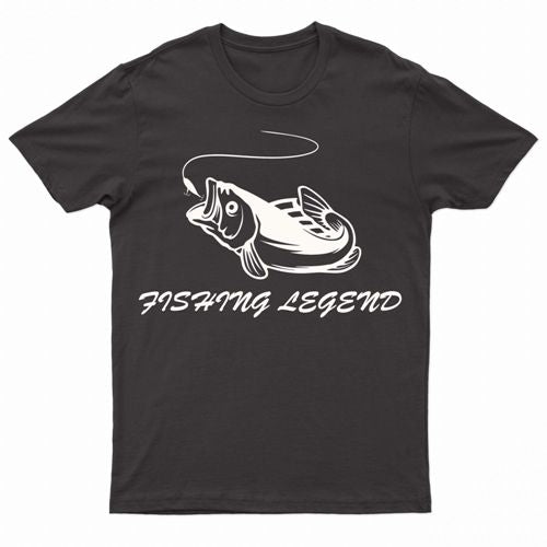 Adults Heavy Cotton "Fishing Legend" T-Shirt by Ek Wholesale