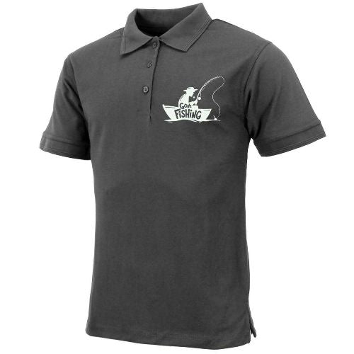 Mens "Gone Fishing" Polo Shirt by Ek Wholesale