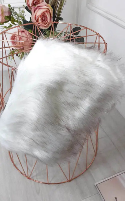 Faux Fur Shoulder Bag - Handbag