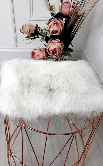 Faux Fur Shoulder Bag - White / 1SZE - Handbag