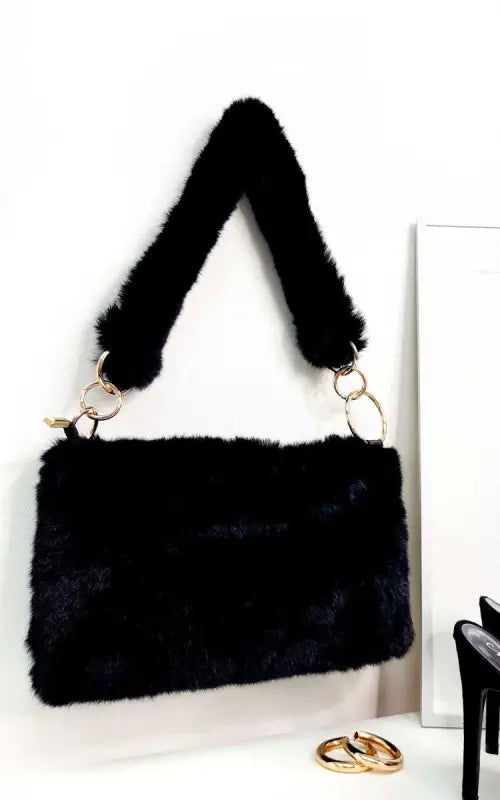 Fluffy Shoulder Bag - Handbags