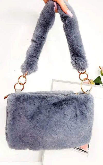 Fluffy Shoulder Bag - Handbags