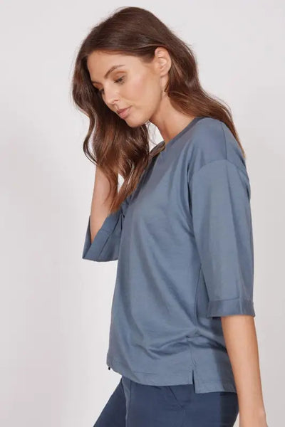 Gabi Blue Classic Oversized T-Shirt Elite Urban