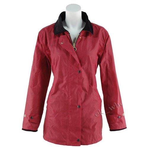 Ladies Game Fitted Antique Wax Jacket by Ek Wholesale