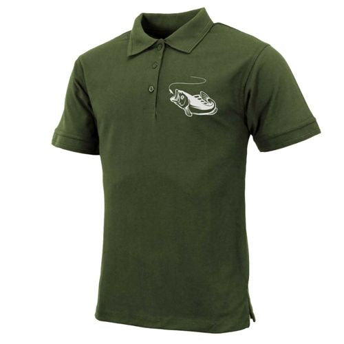 Mens Fish Logo Polo by Ek Wholesale
