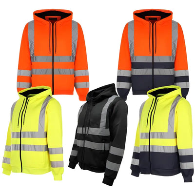 Hi Vis HV008 Hooded Zipper Elite Urban