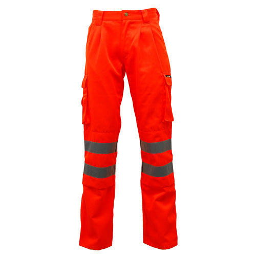 Standsafe HV023 Hi Vis Polycotton Work Trousers by Ek Wholesale