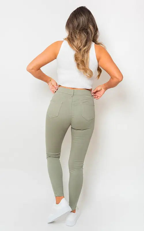 High Waisted Skinny Fit Jeans Elite Urban