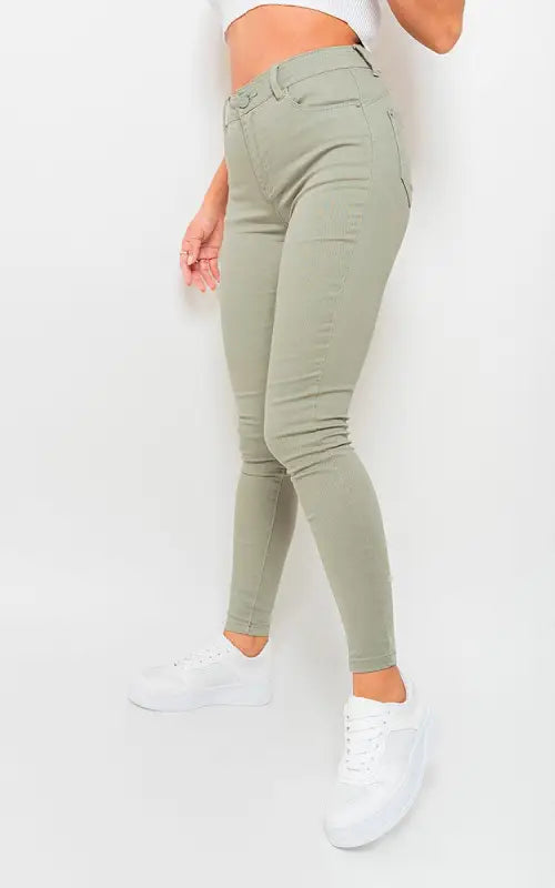 High Waisted Skinny Fit Jeans Elite Urban