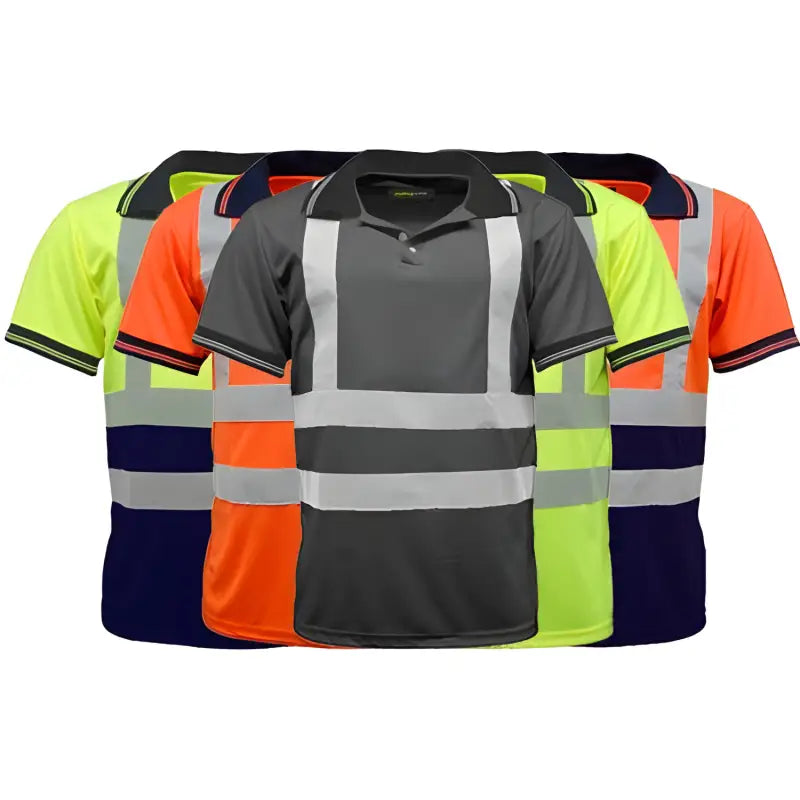 HV004 Hi Vis Short Sleeve Polo Shirt Elite Urban