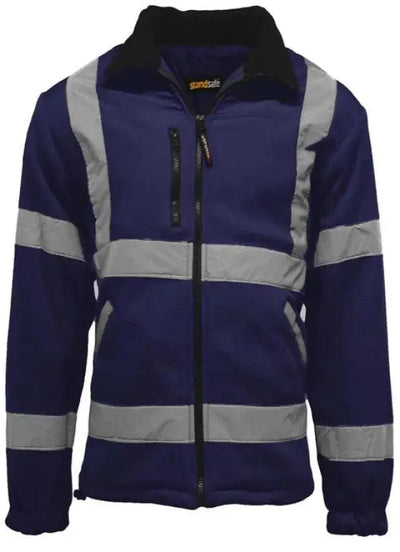 HV022 Hi Vis Fleece Jacket - Navy Elite Urban