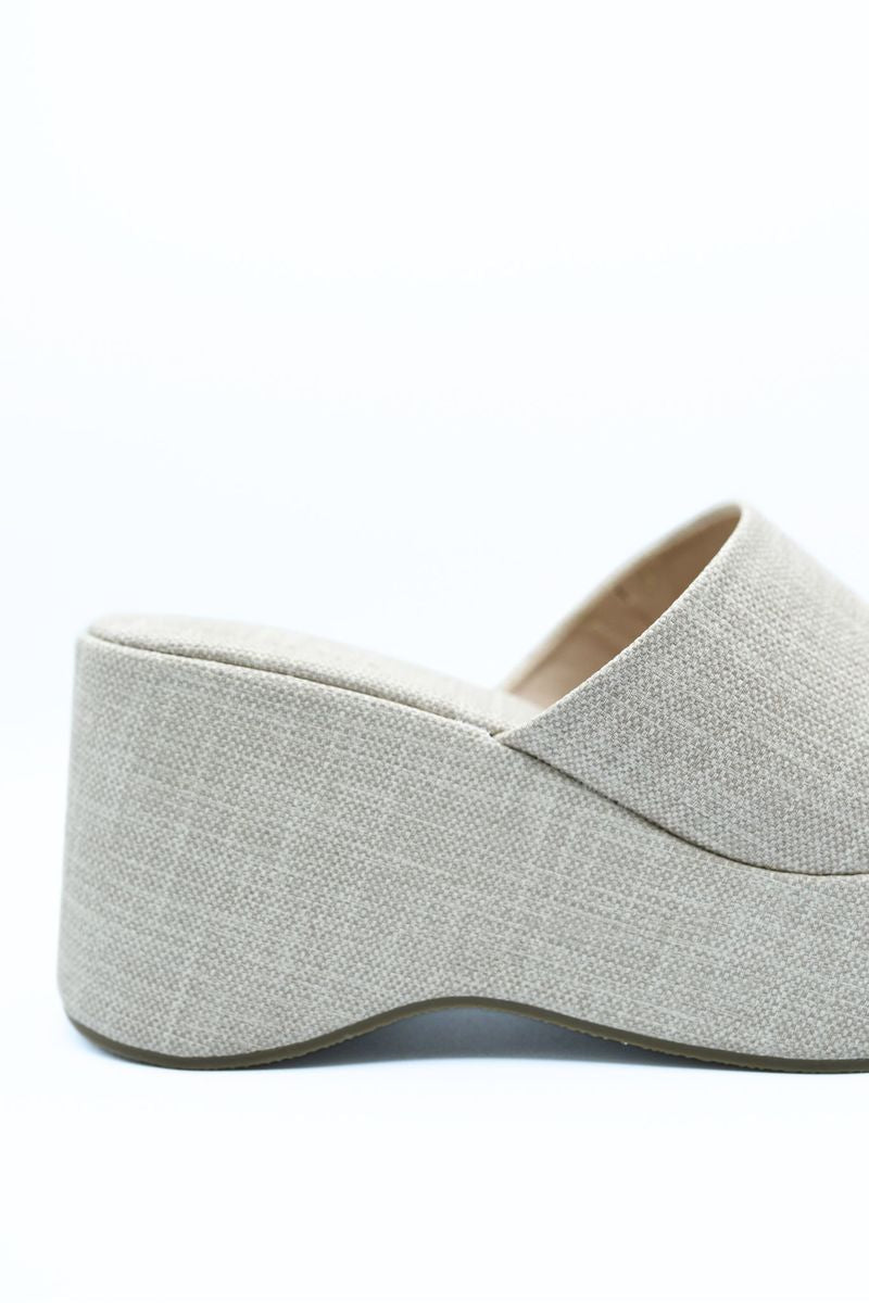 Slip On Wedge Heel Sandal