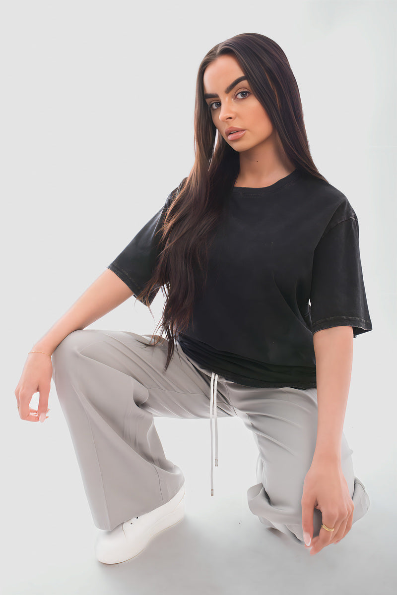 Oversized Short Sleeve Casual Loose Top