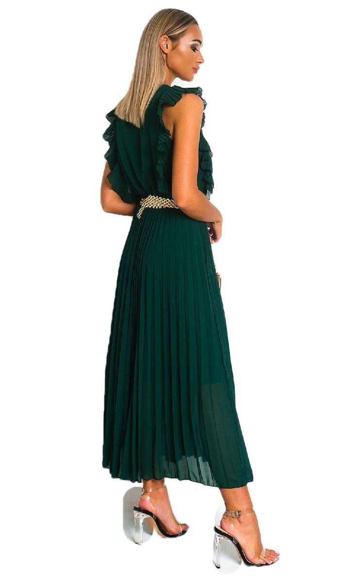 Pleated Maxi Dress