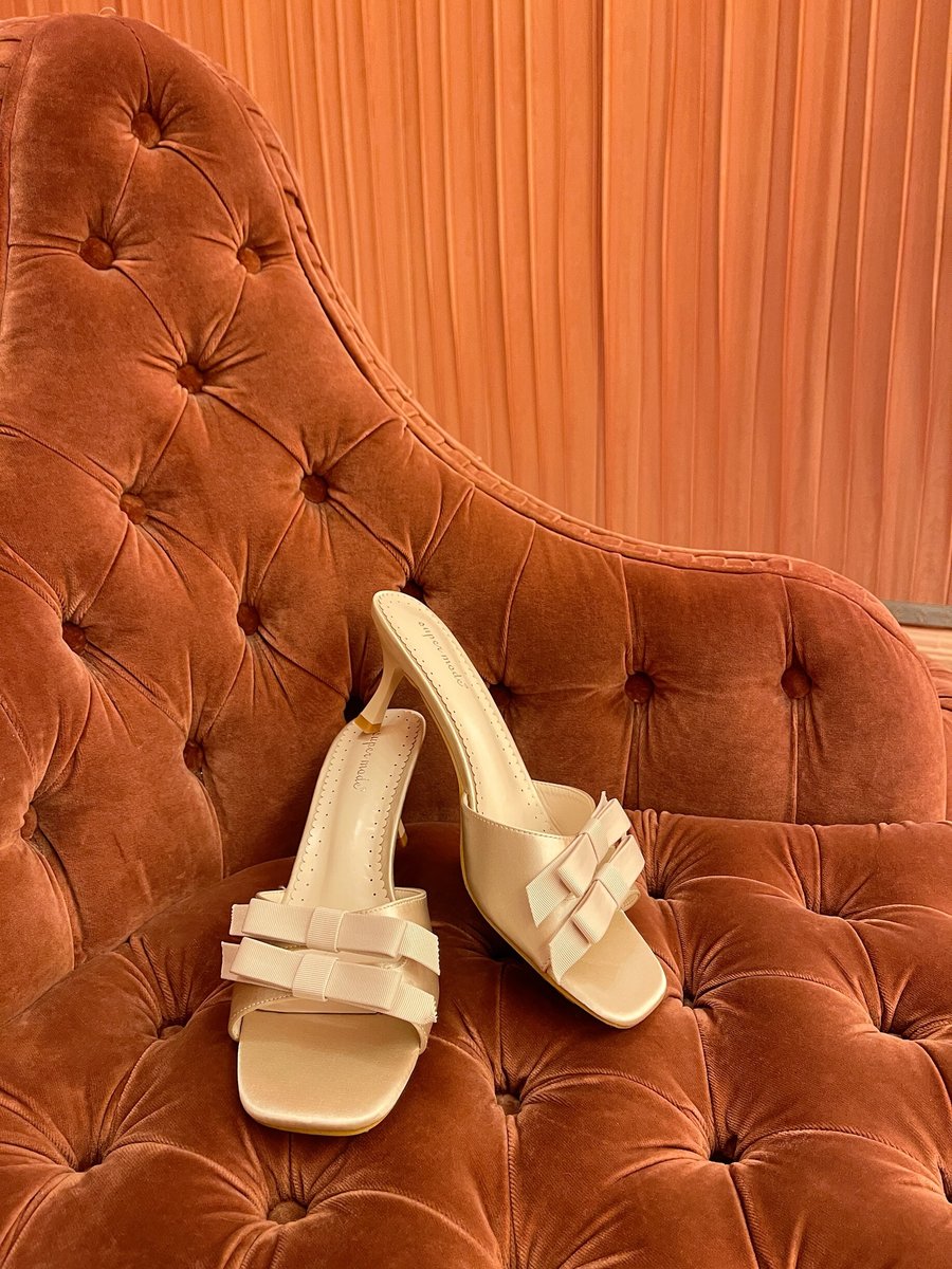 Open Toe Bow Detail High Heels