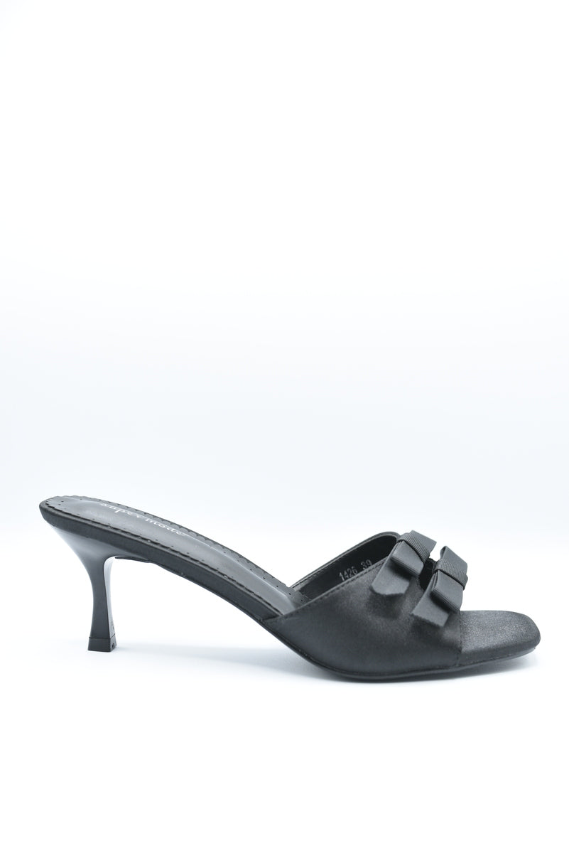 Open Toe Bow Detail High Heels